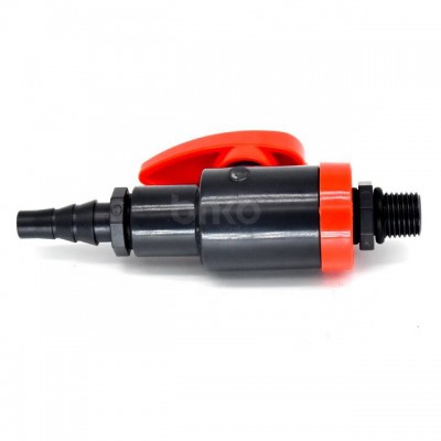 1/4" or 1/2" 12mm hose Upvc material Cock valve for chemical industry