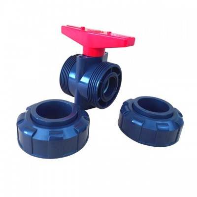 High Quality Upvc Water Supply Pipe Fittings Double Union Ball Valve